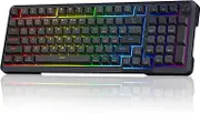 Redragon Wireless Mechanical Keyboard, 3 Mode Gasket Mounted RGB Gaming Keyboard with Volume Knob, Pre-Lubed Linear Switches, MDA-Profile, 98 Keys Hot Swappable Creamy Keyboard for PC/Tablet/Xbox/PS4