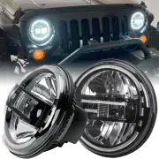 85W 7" Round DOT LED Hi/Lo Halo Projector Headlights For Jeep Wrangler JK 1997+ (for: Jeep)