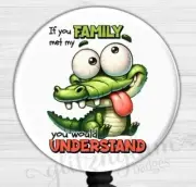 Funny Retractable Badge Holder Reel, Sarcastic Saying Badge Holder GG6608E