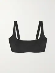 [FORM AND FOLD] FORM AND FOLD - D-g The Crop Recycled Bikini Top - Black - 30F 30F Black
