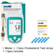 Cholesterol Meter Monitor Device 10 Test Strips lancing device & Lancets