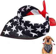COSMEVIVI Dress up Your Dog American Flag Pet Necklace Decor Collar Bib for Dogs and Puppies