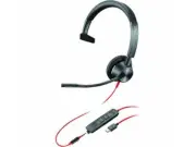 Poly Blackwire 3310 USB-C Headset TAA - Mono - USB Type C, Mini-phone (3.5mm) -