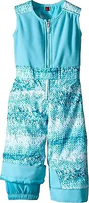 Spyder Bitsy Sparkle Tart Pants Toddler Girls Size 2 Ski Bib Snow Blue Overalls