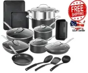 Granite Stone 20 Piece Pots and Pans-Cookware-Bakeware-Non Stick Complete Set