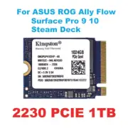 NEW Kingston 2230 SSD 1TB NVMe PCIe 4x4 For Surface Pro 9 10 Steam Deck ASUS ROG