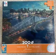 New Moonlight Over Manhattan 300 Piece Puzzle Thomas Kinkade New York 2023