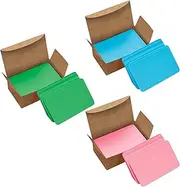 VANRA 300PCS Small Blank Index Cards 3.5x2 inches Note Cards Study Flash Cards, Word Message Gift DIY Cards Kraft Paper Tags (300/Pack) (Assorted Colors)