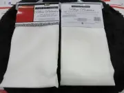 2 EACH Satin Pillow Protector Zippered Pillowcases Better Home BRAND NEW WHITE