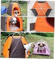 JOINPAYA Portable Pet Tent Foldable Oxford Outdoor Indoor Dog House for Small Dogs Puppies Kittens Cats Ventilated Comfortable Pet Nest for Travel Home Use