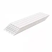 Slatwall Storage Pack of 6 White PVC Panels - Retail Display Garage Storage
