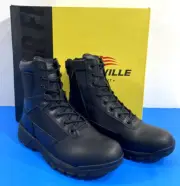 7.5 WIDE BELLEVILLE BV918Z SPEAR POINT SIDE-ZIP TACTICAL BOOTS BLACK