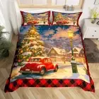 Cover Set Queen Size,Geometric Grids Patchwork Bedding Set,Boys Girls Room