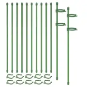 20 Pack Flower Support Stake Adjustable Garden Single Stem Floral D3T54021