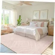 Area Rug 8x10 Rug Machine Washable Non-Slip Low Pile Print Pattern Western Rug