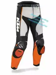 KTM PANT MOTORBIKE LEATHER PANTS TROUSER MOTORCYCLE TROUSER BIKERS RACING PANTS