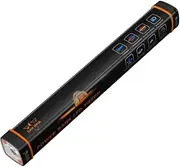 SAN HIMA LED Torch Rechargeable Flashlight - 6000mAh Power Bank with USB-A/C Ports, Handheld Torches Flashlight 600 Lumens, 4 Lighting Modes, Water Resistant, for Camping Hiking Fishing Emergency