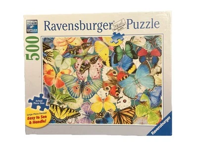 Ravensburger Puzzle Butterflies 500 Piece Large Format Brand New Factory Sealed