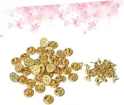 [Holibanna] Diy Jewelry Accessories Metal Lapel Pins 100 Sets Pin Backs Tie Tacks Lapel Holder
