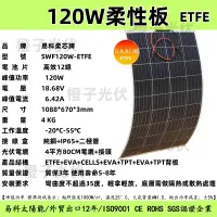 在飛比找蝦皮商城精選優惠-120w柔性太陽能軟板 A級12線 日本進口ETFE材質 1