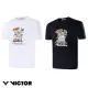 【VICTOR 勝利體育】羽球人插畫 T-Shirt 中性款(T-2305 A白/C黑)