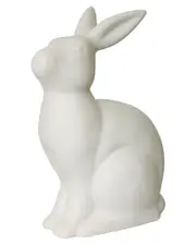Lalia Home Porcelain Bunny Rabbit Shaped Animal-Light Table Lamp