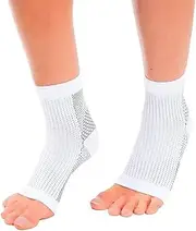 1/2Pair Foot Sleeve Plantar Fasciitis Compression Socks Achy Swelling Heel Ankle - Compression Foot Sleeves for Plantar Fasciitis Relief