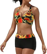 [Generic] Swim Sports Bras for Women Women Swimwear Up Bikini Set Thong Brazilian Bathing Suit Beach Wear Crop Top Swimsuits for Teens