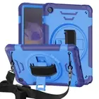 For Samsung Galaxy Tab A9+ A9 A8 A7 Lite Shockproof Stand Tablet Case With Strap