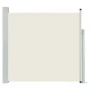 Retractable Side Awning Outdoor Patio Garden Wall Privacy Screen Cream 170x300cm