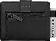 [Everki] Men RFID Blocking Wallet Slim Bifold, Black