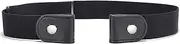 [JOUAUS] No Buckle Belt Adjustable Elastic Buckle Free Belts for Women & Men Invisible Buckless No Bulge No Hassle No Show Stretch Belt for Jeans Pants
