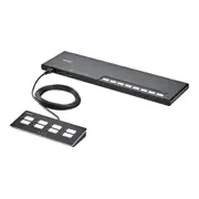 8-Port Dual-Head Modular Secure KVM Switch Base Unit PP 4.0 w/ Remote