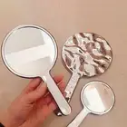 Beauty Mirror Exquisite Multipurpose Waterflow Texture Handheld Travel Mirror