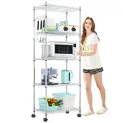 Devo 5-Tier Shelf Shelves Storage Wire Shelving Storage Racks Heavy Duty Shelvin