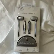 Cylo Pop Earphones Built-In Mic Carrying Case Earbuds New