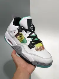在飛比找Yahoo!奇摩拍賣優惠-【非凡運動館】Nike Air Jordan AJ4 白綠 