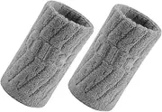 CALLARON 1Pair Practical Sports Wrist Bands for Basketball Volleyball Daily Use Breathable Elastic Wrist Protectors Sleeves Grey Comfortable Durable and Easy to Wear