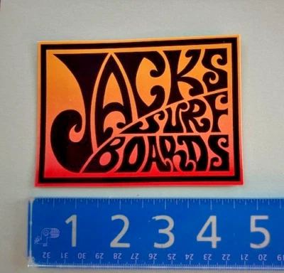 JACKS Surf Shop Surfboards Classic OG Vintage Surfing Sticker Decal Retro Logo
