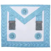 MASTER MASON CRAFT APRON - WHITE & BLUE TURQUOISE