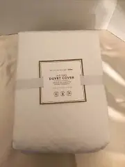Pottery Barn Teen Zig Zag Duvet Cover Twin/Twin XL White