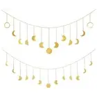 Metal Round Piece for Sun Moon Shape Hanging Decoration Photo Wall Ornament