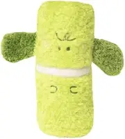 DAFORERAL Plush Dog Toy with Squeaker, Cute Potted Plant Design for Puppies and Small Dogs, Soft Durable Chew Toy for Indoor Play, Rolls Easily to Encourage Chasing (A3)