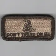 FSS DON'T TREAD ON ME DESERT HOOK & LOOP EMBROIDERED JACKET PATCH