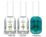 SNS Basics Bases&Sealers -Base Coat ( #2 ) , Sealer Dry ( #3 ) & Top Coat-0.5 oz