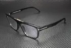 Tom Ford Cecilio-02 FT0628 001 Shiny Black Blue Block 57 mm Men's Sunglasses