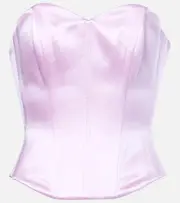 [Alex Perry] Alex Perry Cotton and silk satin corset AU 14 pink