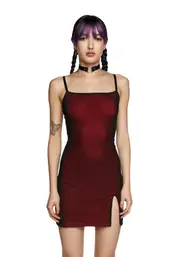 [Current Mood] Know My Worth Slip Dress - Red
