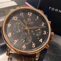 在飛比找ETMall東森購物網優惠-TommyHilfiger手錶, 男女通用錶 44mm 玫瑰