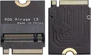 for Asus ROG Phantom 13 Laptop 2230 to 2280 SSD Hard Drive Adapter Expansion Board Card NVME M-Key M.2 PCIE 4.0 Gold Finger Adapter Upgrade Converter 180 Degree Reverse Laptop Accessories